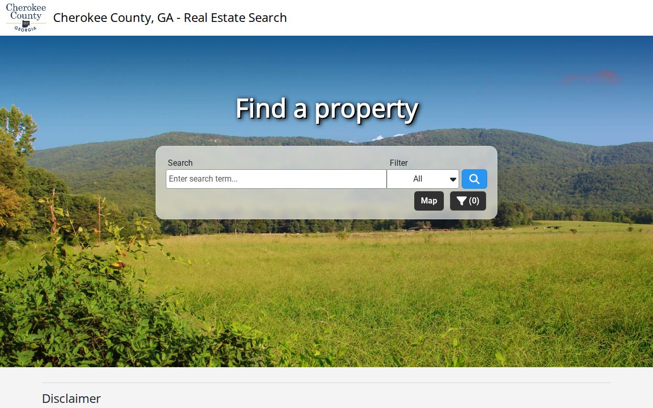 Canton residents directory Cherokee parcel search