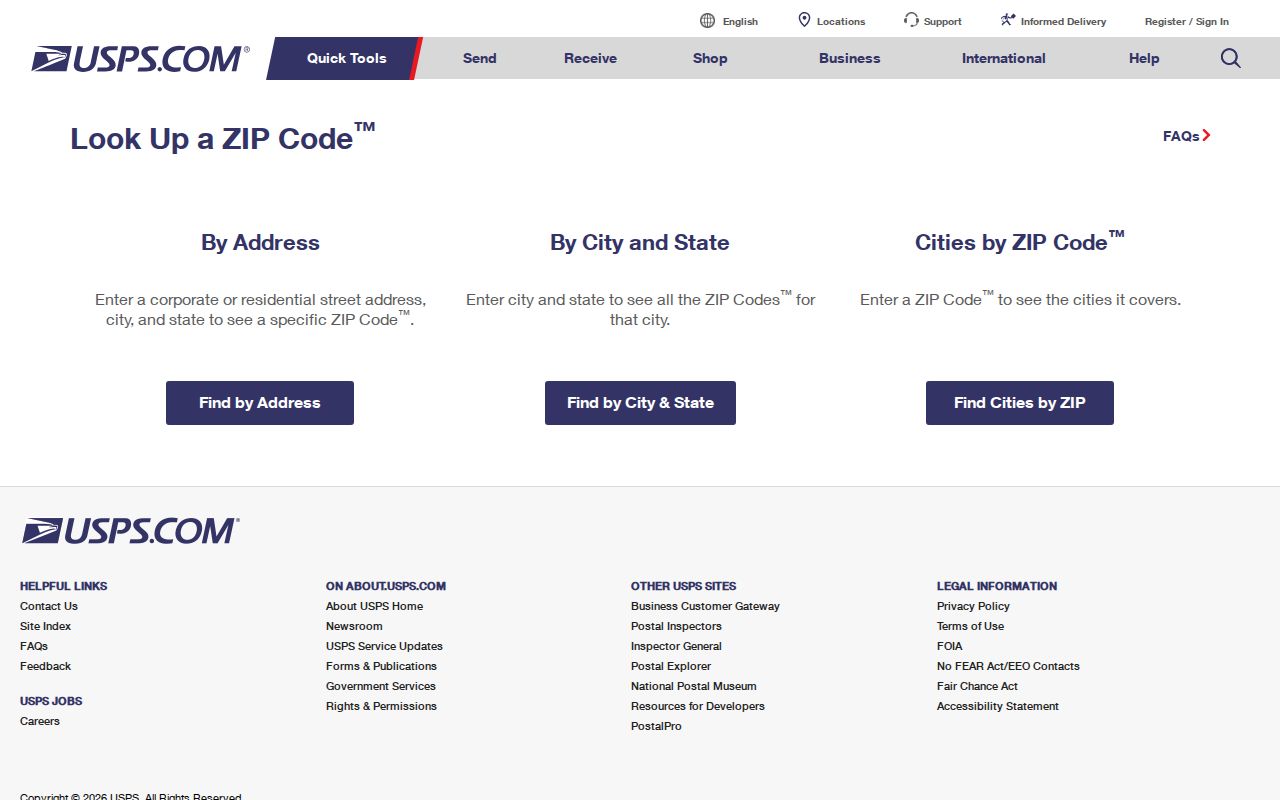 USPS ZIP Code Lookup used to verify Canton Georgia postal codes